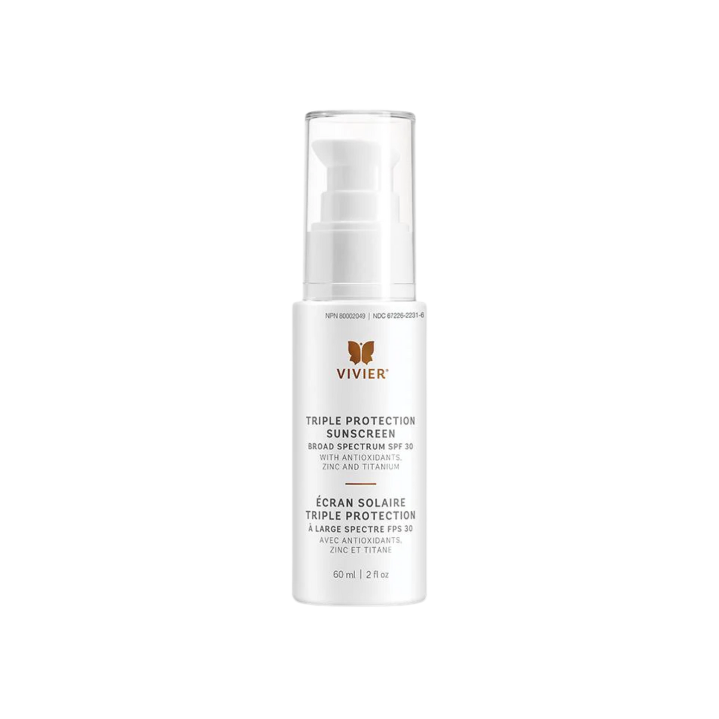 Vivier Triple Protection Sunscreen Broad Spectrum SPF 30 🇨🇦